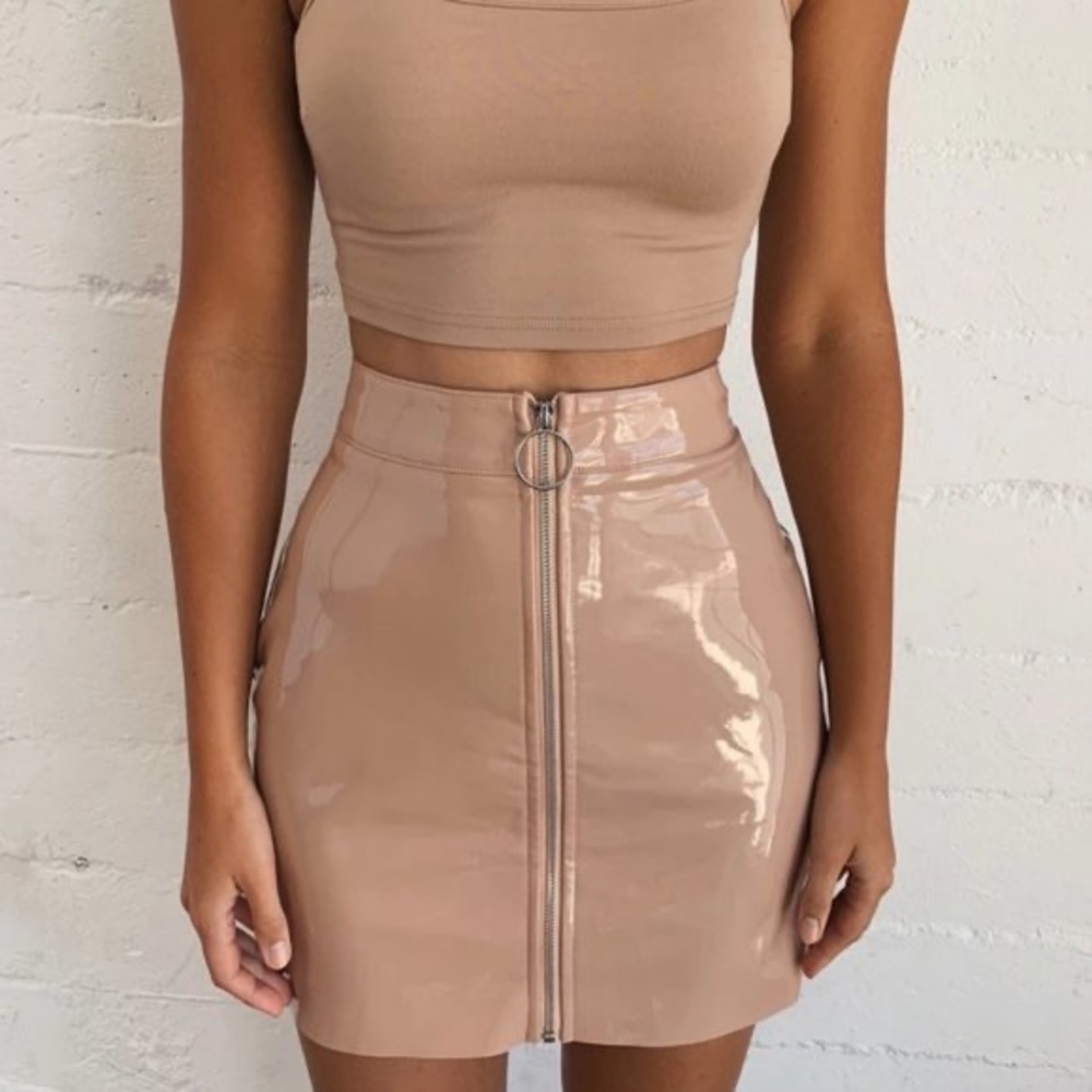 Tiger Mist Tash Nude Skirt Size Small